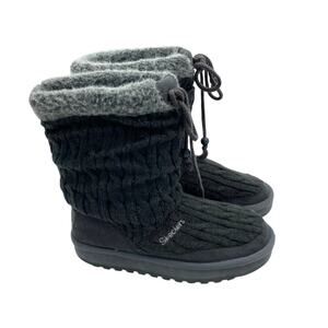 SKECHERS 46653 Gray Sweater Boots Womens Size US 7 EUR‎ 37